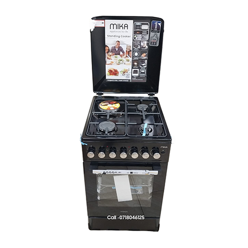 Mika Standing Cooker 3G+1E, 50*60 Electric Oven MST506P33EBL