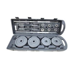 50KG Cast Iron Dumbbell & Barbell Set Kenya with Carry Case | Home Gym Weights Nairobi