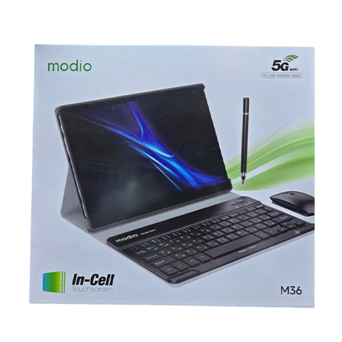 Modio Tablet M36+External Keyboard and Mouse M36 12GB+512GB