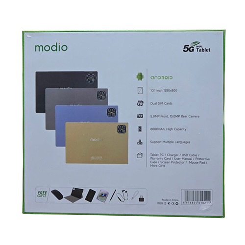 Modio Tablet M36+External Keyboard and Mouse M36 12GB+512GB