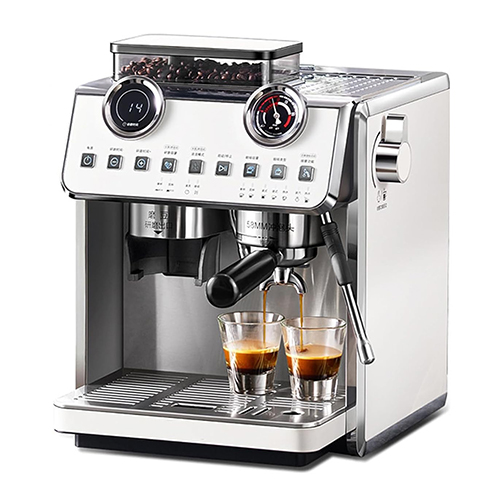 Commercial Coffee/Espresso/Cappuccino Machine with Grind Function EM653