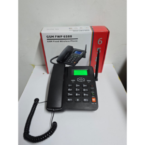 GSM Deskphone Fixed Wireless Phone with SIM Card Slot 6588