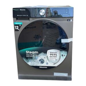 Hisense 12kg front load washing machine WFWY121VJMT in Kenya white design