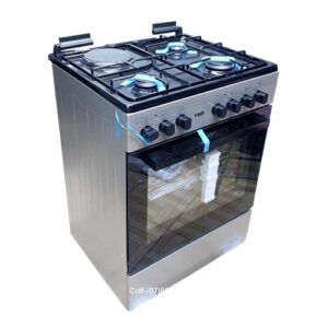 Von Standing Cooker 3 Gas + 1 Electric 55x60cm with electric oven grill rotisserie auto ignition