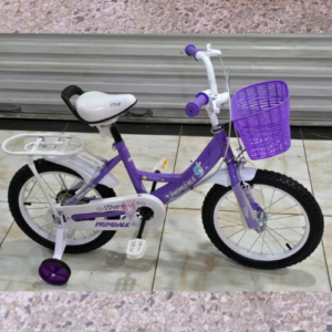 Kid’s Bicycle Size 16 with Support Wheel Purple