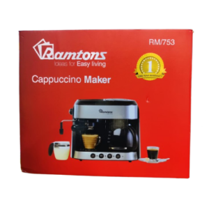 Ramtons Cappuccino/Coffee Maker RM753 – 1.25L Water Tank