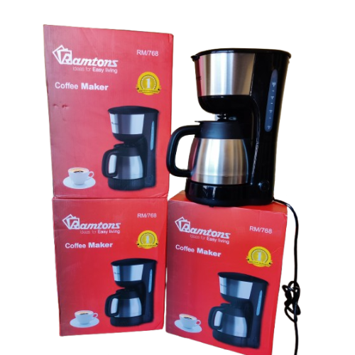 Ramtons RM/768 Coffee Maker – 1L Stainless Steel Jar
