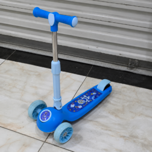 Kids 3-Wheel LED Scooter with Adjustable Handlebar Blue