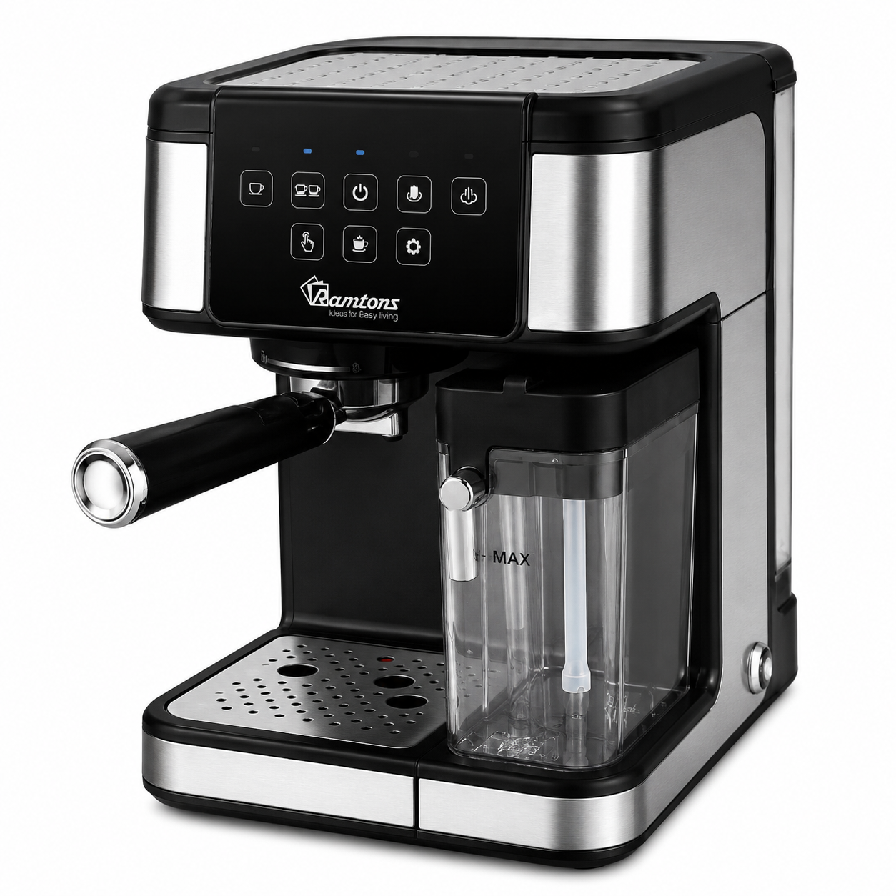 Ramtons Coffee Maker Machine 20 Bar RM/796 with integrated milk frother