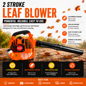 2 Stroke Petrol Leaf Blower High Performance Garden Blower
