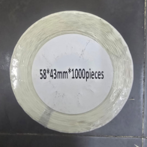 Direct Thermal Barcode Labels Roll Sticker 58mm × 43mm