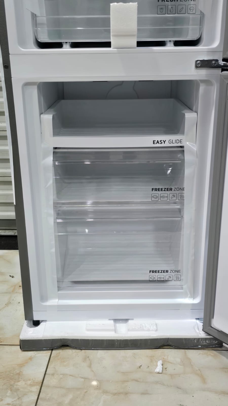 SmartPro SFR-400-DBI 262L Bottom Freezer No Frost Fridge – Dark Inox