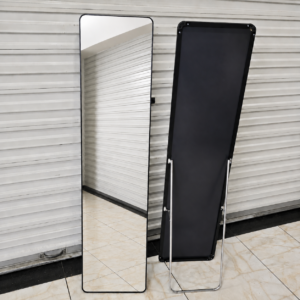 Modern Dressing Mirror A-37 with slim black metal frame