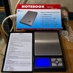 Notebook Digital Pocket Scale with PCS Function 500g