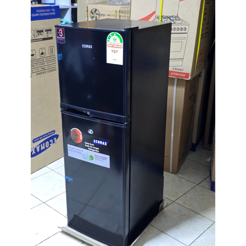 Ecomax 138L Double Door Fridge BCD-138 3 Star Energy Saving Refrigerator