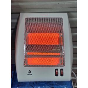 Nunix NH-02 quartz room heater with dual 400W and 800W heat settings.