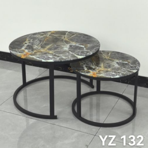 Nesting Coffee Table Glass Effect Set of 2 YZ 132