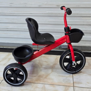 Kids Tricycle with Front & Rear Storage Baskets