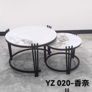 2-in-1 Executive Pure Marble Nesting Table Set YZ 020