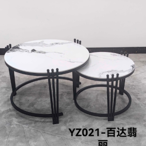 2-in-1 Executive Pure Marble Nesting Table Set YZ 021
