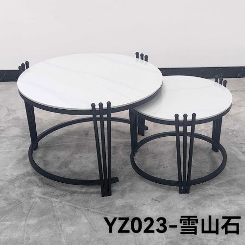 2-in-1 Executive Pure Marble Nesting Table Set YZ 023