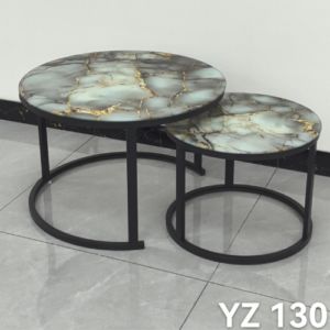Nesting Coffee Table Glass Effect Set of 2 YZ 130