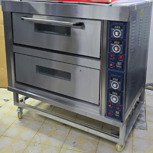 Electric Commercial Oven 2 Deck 4 Tray