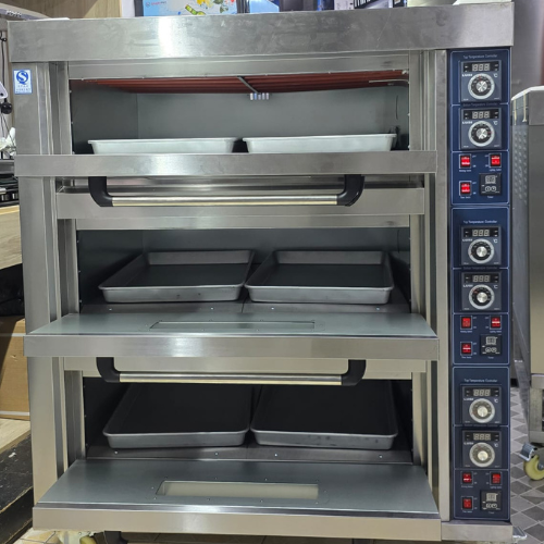 Commercial Electric Oven 3-Deck 6 Tray
