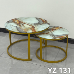 Nesting Coffee Table Glass Effect Set of 2 YZ 131