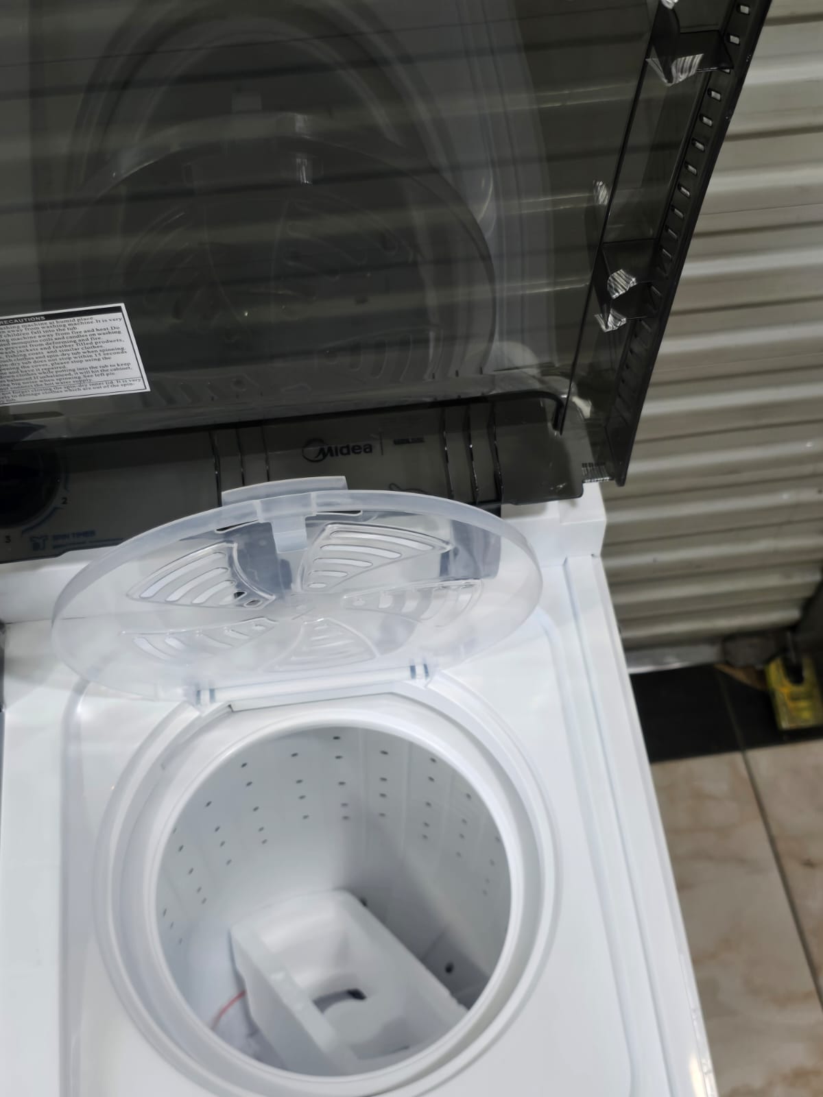 Midea 14KG Twin Tub Washing Machine Wash & Spin MT100W140/WG