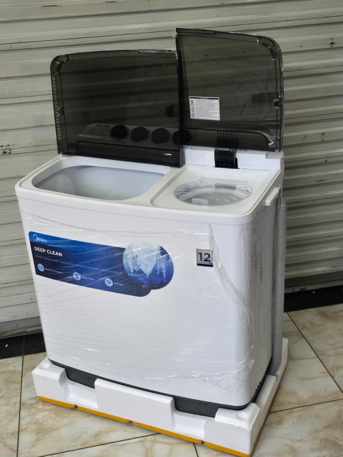 Midea 12KG Twin Tub Washing Machine Wash & Spin MT100W120/WG