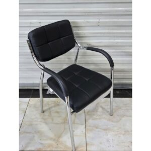 Catalina visitor office chair with padded seat and armrests