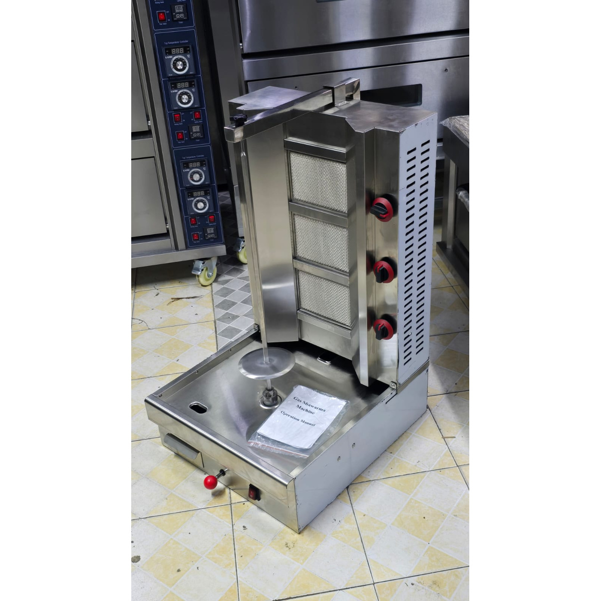 GS-R3 Commercial Gas Shawarma Rotisserie Machine specification label