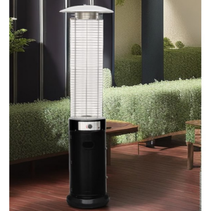 Cylindrical Patio Gas Heater with Quartz Flame Tube