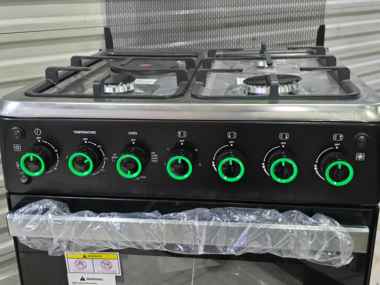 Syinix Q60GC2 60×60 Standing Cooker 3 Gas + 1 Electric – Convection Oven
