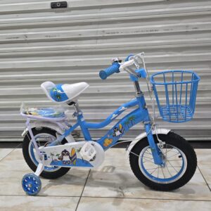 Kids 12-Inch Bicycle with Training Wheels Blue