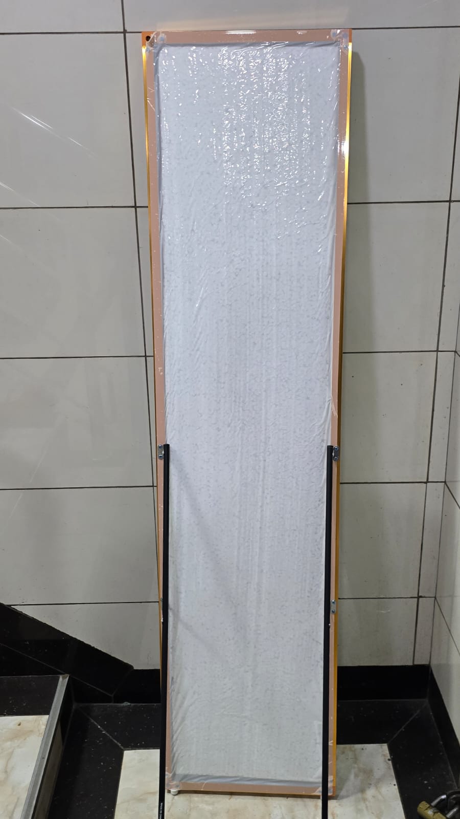 Full-Length Standing & Wall-Mounted Dressing Mirror 150 × 36cm with Gold Frame