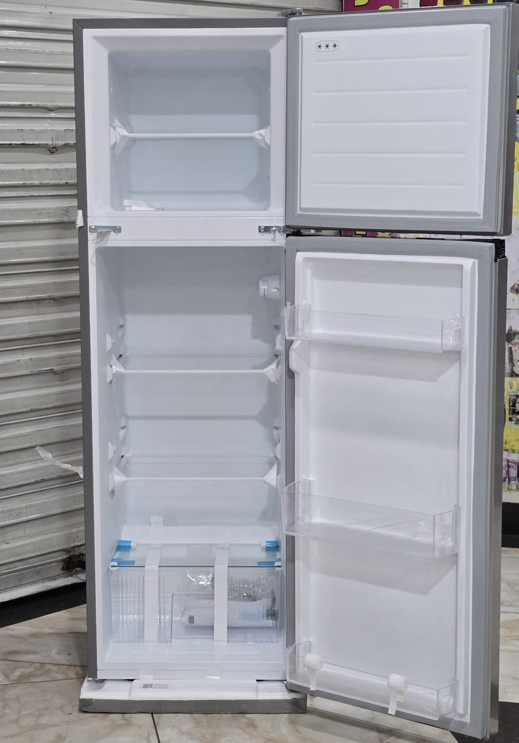 Hanmac 173L Double Door Fridge HFD173L – Silver