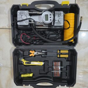 Car Tyre Inflator 150 PSI with Digital Gauge and Tyre Repair Kit