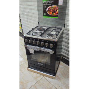 Syinix 60×60 Standing Cooker Q60GC3 – 3 Gas + 1 Electric, Grill & Rotisserie