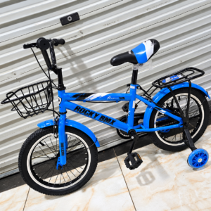 Rocky BMX kids bicycle 16 inch with training wheels, basket and rear carrier