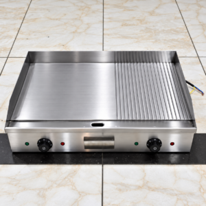 Premier commercial electric griddle 4.4kW Model 822 flat and ribbed grill