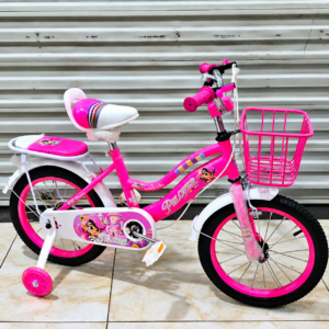 Pelofer girls bicycle size 16 with training wheels and basket
