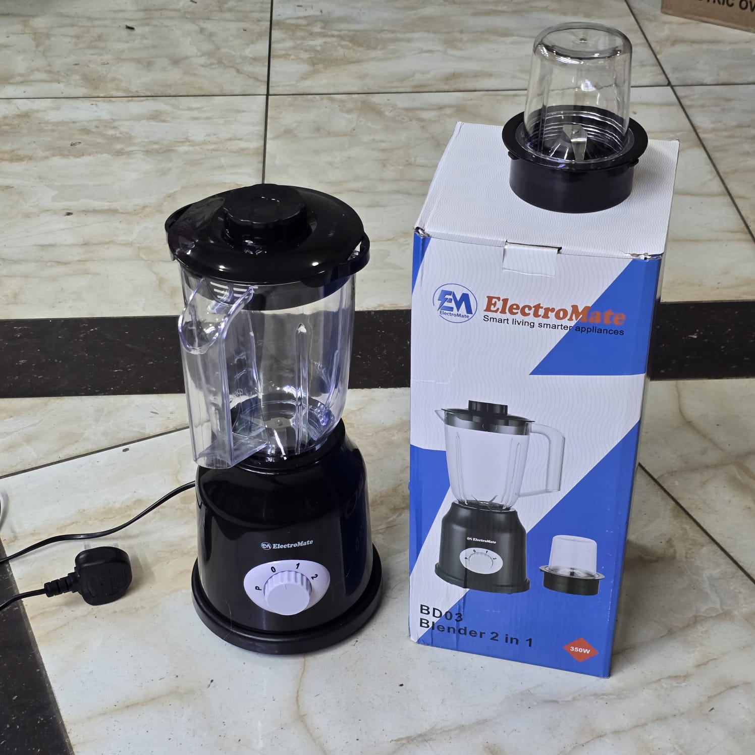 ElectroMate 2-in-1 Blender with Grinder 1.6L 350W – BD03