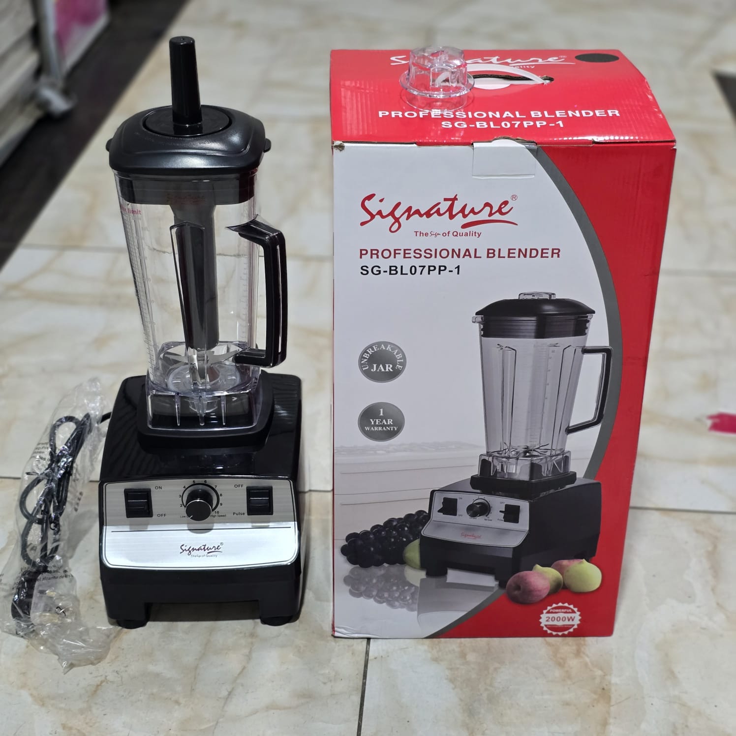 Signature Commercial Blender 2L 2000W Heavy Duty SG-BL07PP-1