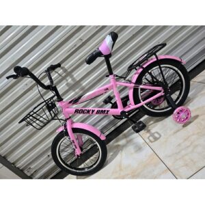 Rocky BMX 16 Inch kids bicycle with training wheels and basket