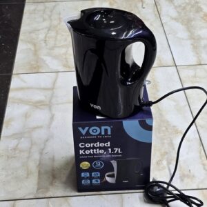 Von 1.7L corded electric kettle 2200W black VSKC17BNK